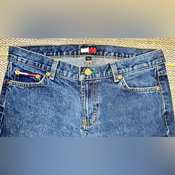 Tommy Jeans Vintage Low Rise Wide Leg Y2K 90’s Denim Boot Cut Jeans - Picture 2 of 7